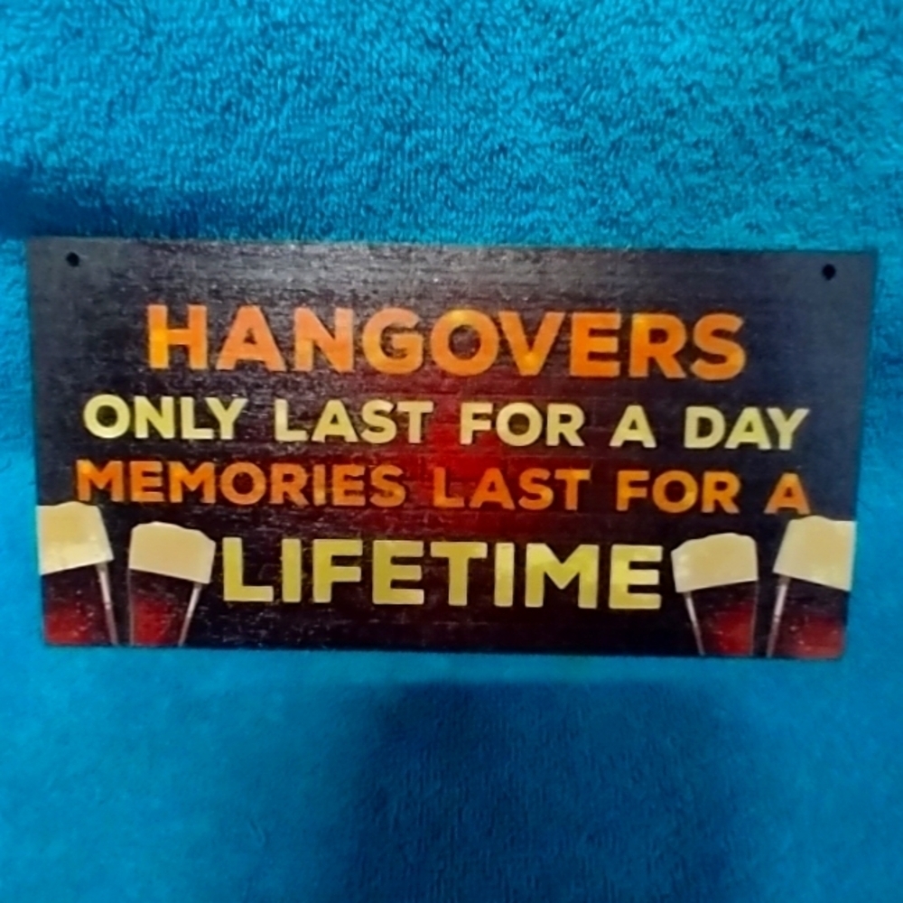Decorative Sign with Colorful Text Bar Funny Humorous